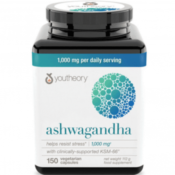 Youtheory Ashwagandha 1000mg x 150 Capsules